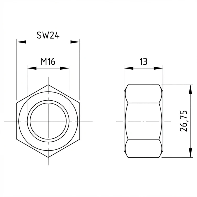 Matice šestihranná M16 DIN 934 A4-80 000-073 (3)