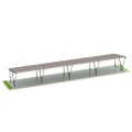 Přístřešek pro auto Fotovoltaická bouda VICA pro 8 vozidla Carport 4x2 moduly GPV-105-08 (2)