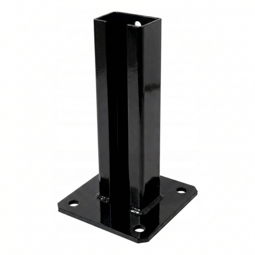 Základna plotového stĺpika 60x40 čierna RAL 9005 pozinkovaná 000-153 (1)