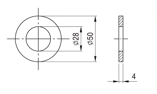 Podložka M27 DIN 125 A2 140 HV 28 - 50 kusů 000-167 (2)