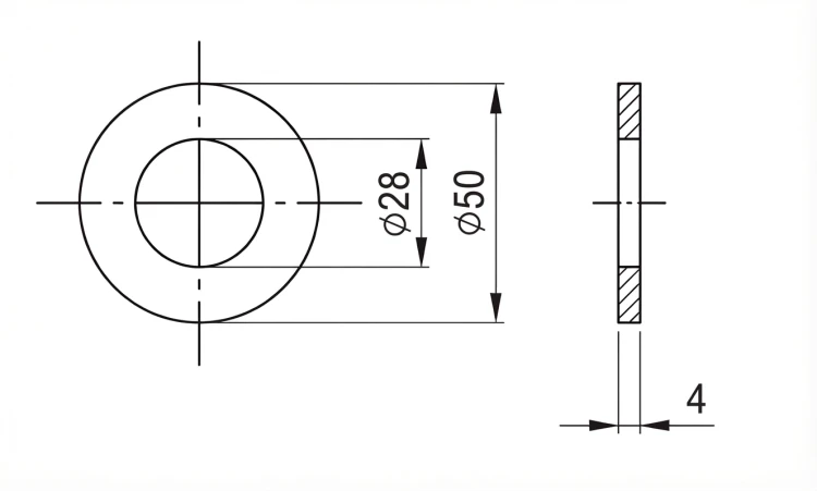 Podložka M27 DIN 125 A2 140 HV 28 - 50 kusů 000-167 (2)