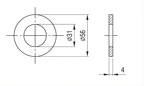 Podložka M30 DIN 125 A2 140 HV 28 - 50 kusů 000-168 (2)