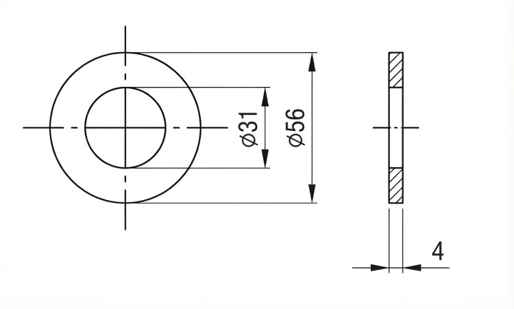 Podložka M30 DIN 125 A2 140 HV 28 - 50 kusů 000-168 (2)