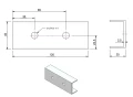 Profilový Konektor 12cm Eloxovaný PV-18-05 (1)