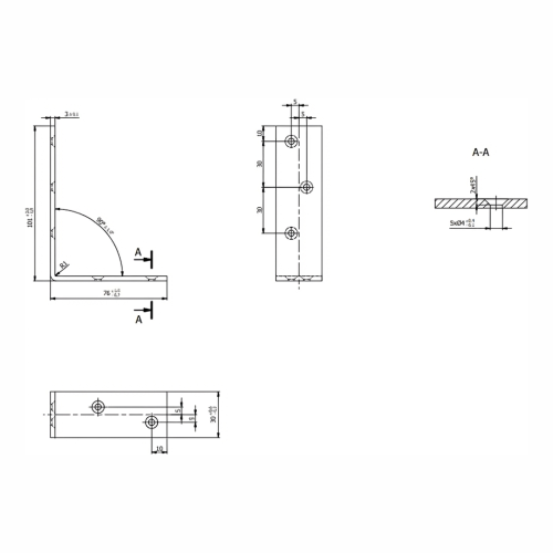 Úhelník nosníku KB-1 100x75x30x2,5 000-119 (2)