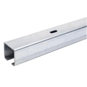 Kolejnice pro posuvnou bránu 68x68x3,5 mm délky 6 m - polootevřená, pozinkovaná