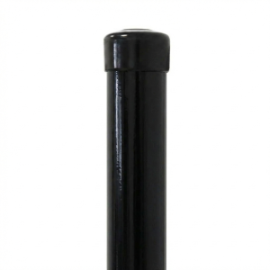 Plotový sloupek Fi 48,3x1,5, délka 2,3 m, černý RAL 9005