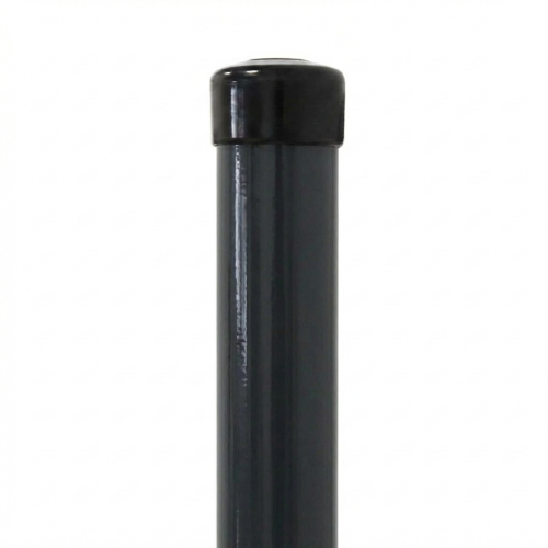 Plotový sloupek Fi 48,3x1,5, délka 2,3 m, grafitový RAL 7016 000-227 (1)