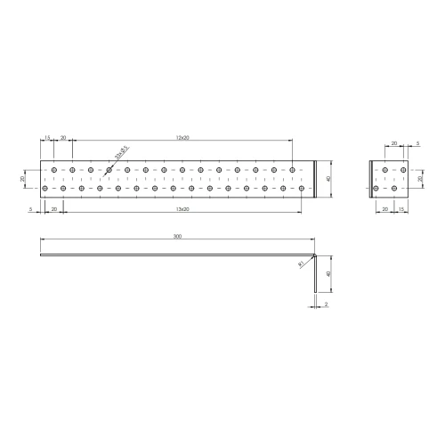 Kotevní úhelník KK-02 42x302x40x2,0 000-124 (2)