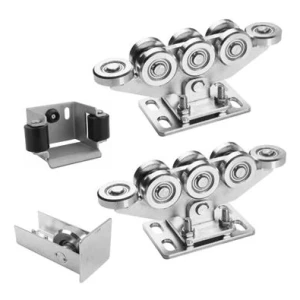 Sada vozíků pro samonosné posuvné brány 8-kladkový + příslušenství KIT pro lištu 80