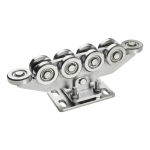 Pojízdný vozík 80/10 ocelové kladky