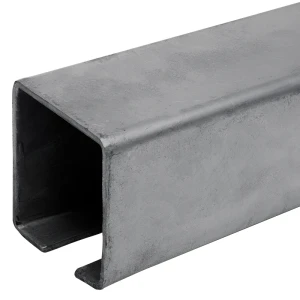 Profil C kolejnice pro samonosné posuvné brány 80x80x27,5x5 mm 6000 mm