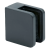 Držák skla 45x45x26 mm antracit sklo 6-10,76 mm zamak systém plochý lakovaný 000-269 (1)
