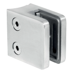 Držák skla obdélníkový 45x45x26 mm, sklo 6-10,76 mm, AISI 304, systém 42,4 mm, povrch lesk