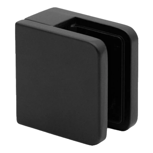 Bodový držák skla 45x45x26 mm, černý, sklo 6-10,76 mm, zamak, plochý systém, lakovaný 000-286 (1)