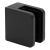 Bodový držák skla 45x45x26 mm, černý, sklo 6-10,76 mm, zamak, plochý systém, lakovaný 000-286 (1)