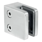 Držák skla 45x45x26 mm, sklo 6-10,76 mm, AISI 304, plochý systém, lesk