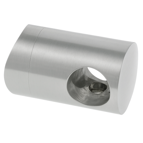 Průchozí držák pro tyč/trubku fi 12 mm. systém pro trubku 42,4 mm, AISI 304 satén 000-290 (1)