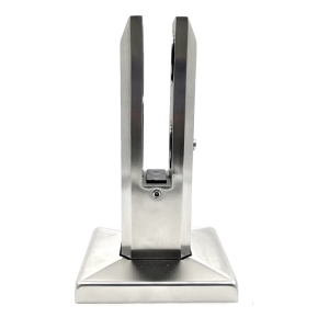 Svislý držák skla Spigot 50x50/100x100 mm. sklo 12-17,52 mm. AISI 304 satén