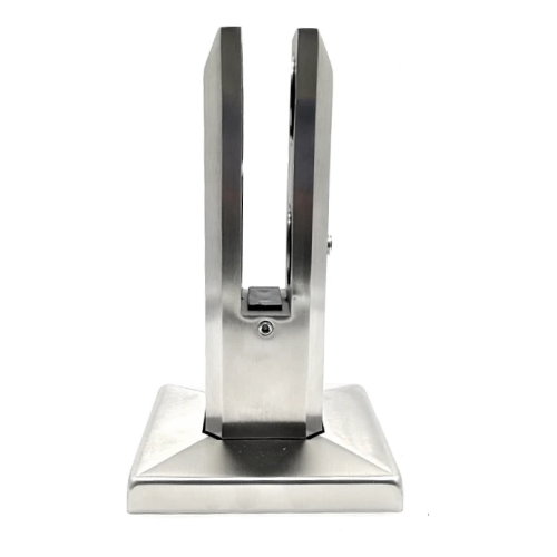 Svislý držák skla spigot 50x50/100x100 mm sklo 12-17,52 mm AISI 304 satén 000-291 (1)