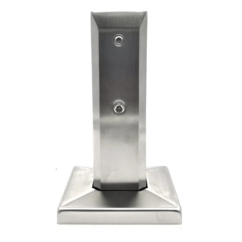 Svislý držák skla spigot 50x50/100x100 mm sklo 12-17,52 mm AISI 304 satén 000-291 (2)