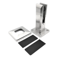 Svislý držák skla spigot 50x50/100x100 mm sklo 12-17,52 mm AISI 304 satén 000-291 (4)