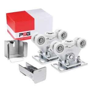 Sada pojezdů s 5 plastovými kolečky KIT pro samonosné posuvné brány s příslušenstvím