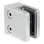Držák skla 45x45x26 mm, sklo 6-10,76 mm, AISI 316, plochý systém, satén