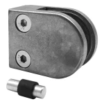 Držák skla 50x40x26 mm pin sklo 6-10,76 mm zámak systém plochý surový