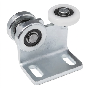 Vozík 3-kladkový pro závěsné brány na profil 60x60 2 kladky ocelové 1 z plastu