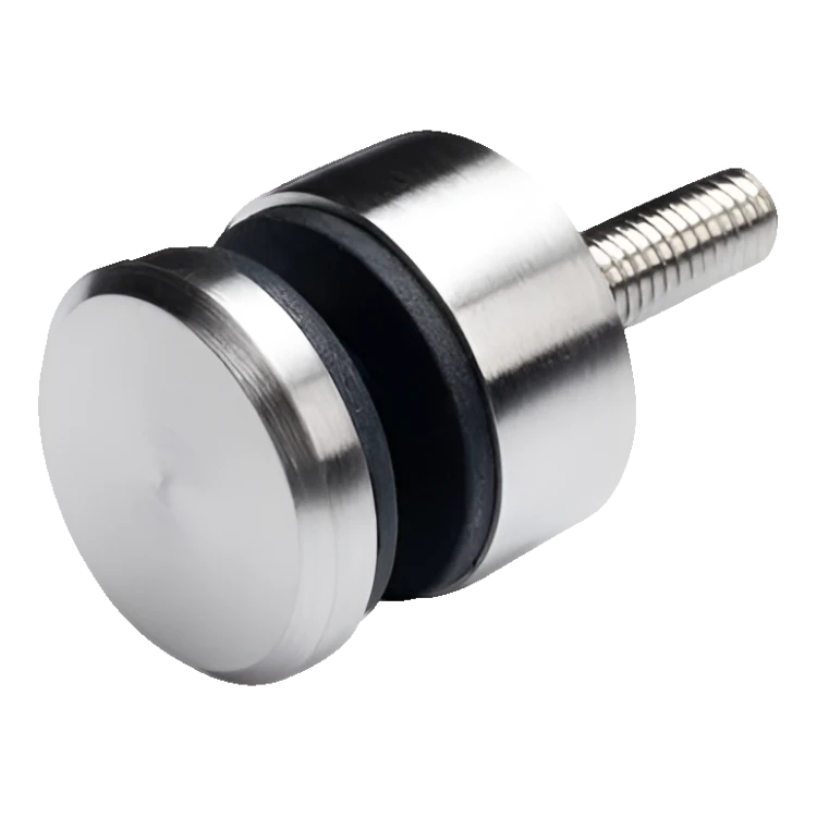 Bodový držák skla fi 30/13/M8x40 sklo 6-12 mm AISI 304 plochý systém satén 000-295 (1)