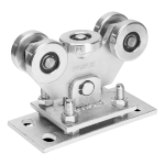 Pojezdný bránový vozík 80 pro posuvnou bránu s 5 ocelovými kolečky nastavitelný