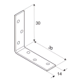 Nábytkový úhelník KW 30 30x30x14x1,5 žárový zinek 000-350 (4)