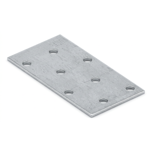 Perforovaná destička plochý spojovací prvek PP 1 40x80x2,0