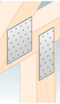 Perforovaná destička tesařský spojovací prvek PP 9 80x200x2,0 000-366 (5)