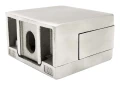 Držák skla 45x45x26 mm s konzolou pin sklo 6–10,76 mm AISI 304 plochý systém satén 000-268 (3)
