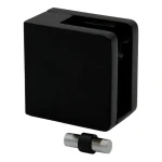 Držák skla 45x45x26 mm pro rovný povrch s konzolou černý