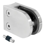 Držák skla 6-12,76 mm 63x45x30 mm s pinem AISI 304 systém 48,3 mm satén