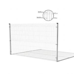 3D plotové panely 1230x2500 mm drát 4 mm 51 drátů grafit RAL 7016 (50 ks)
