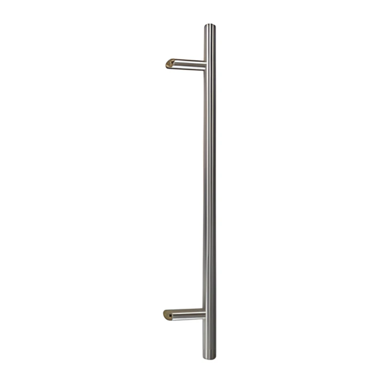 Jednosměrná dveřní klika kulatá ø32 × 1200 mm – nerezová ocel AISI 304, satén, montáž 45° 000-719 (1)