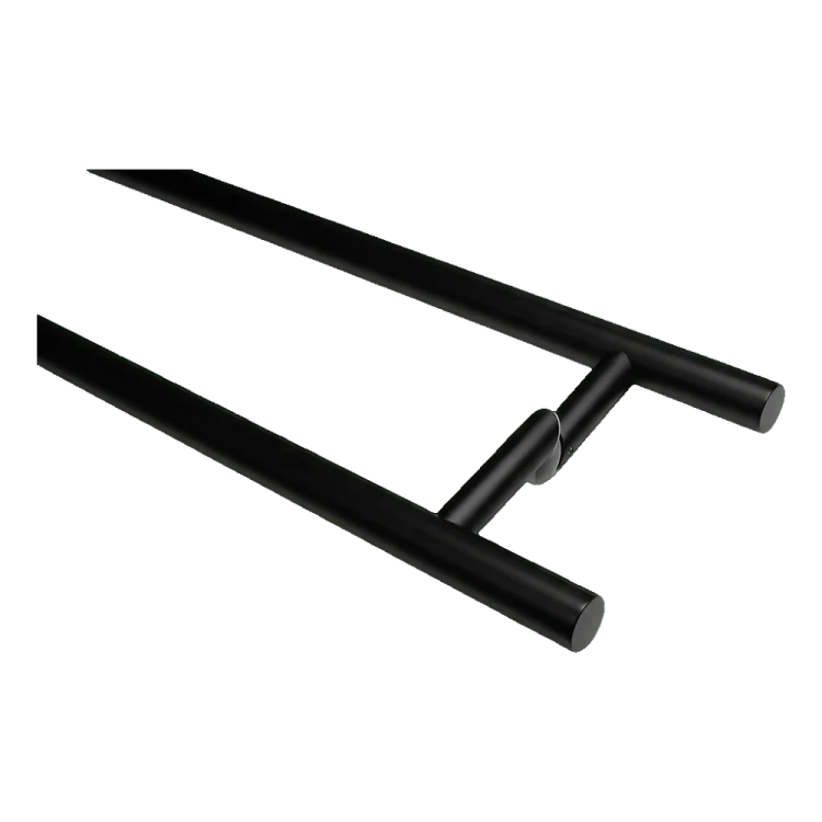 PINOX oboustranná dveřní klika kulatá černá fi 32 x 1400 mm AISI 304 000-747 (2)
