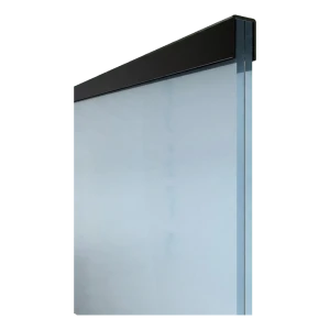 Kozza hliníkový madlo obdélníkový 30,1×25 mm černý na sklo 16–21,52 mm – 5 m