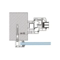 Kozza KB5000 – kompletní francouzský hliníkový balkon H1100 mm, sklo 16–17,52 mm, matná anoda 000-851 (8)