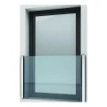 Kozza KB5000 – kompletní francouzský hliníkový balkon H1100 mm, sklo 16–17,52 mm, matná anoda 000-851 (10)