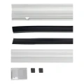 Kozza KB5000 – kompletní francouzský balkon hliníkový H1100 mm, plochý systém, matná anoda 000-850 (6)