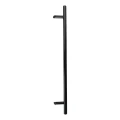 PSG jednostranná kulatá černá dveřní klika 32×1200 mm AISI 304 – montáž 45° 000-721 (1)
