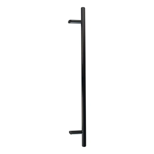 PSG jednostranná kulatá černá dveřní klika 32×1200 mm AISI 304 – montáž 45° 000-721 (1)