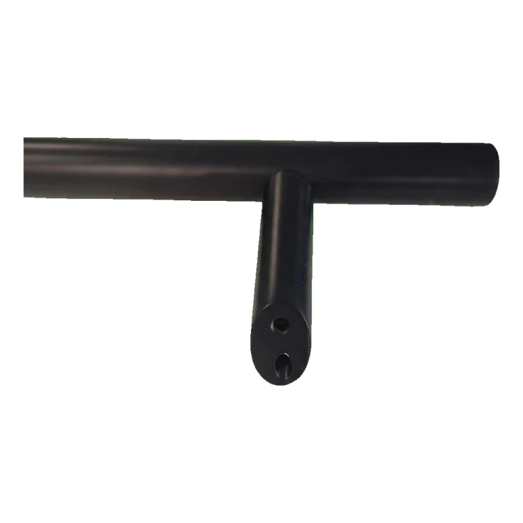 PSG jednostranná kulatá černá dveřní klika 32×1200 mm AISI 304 – montáž 45° 000-721 (3)