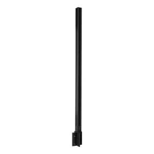 Rohový sloupek zábradlí 45x45x1283mm hliníkový sklo 8,72mm tmavě šedý Kozza KR7500