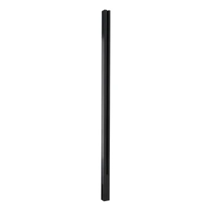 Hliníkový boční sloupek zábradlí 45x45x1100mm sklo 8,72mm tmavě šedý plochý systém